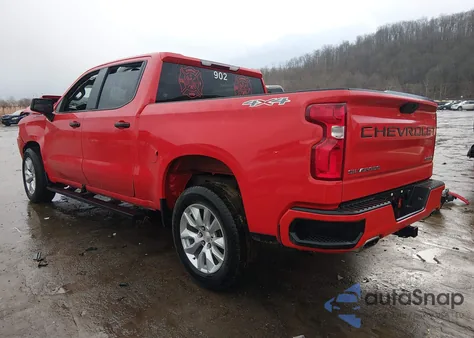 2020 Chevrolet Silverado 1500 4Wd Short Bed Custom из США, поврежденный, VIN 1GCUYBEF3LZ297512